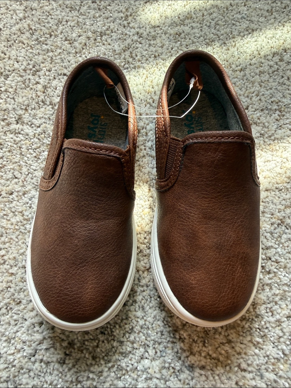 Carter's Brown Slip-On Kids Dress Shoes 10
